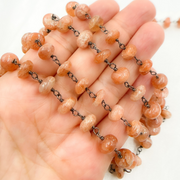 Sunstone Smooth Oxidized Wire Chain